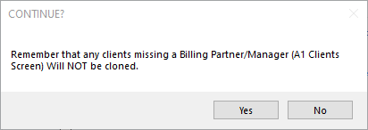 Continue Cloning message